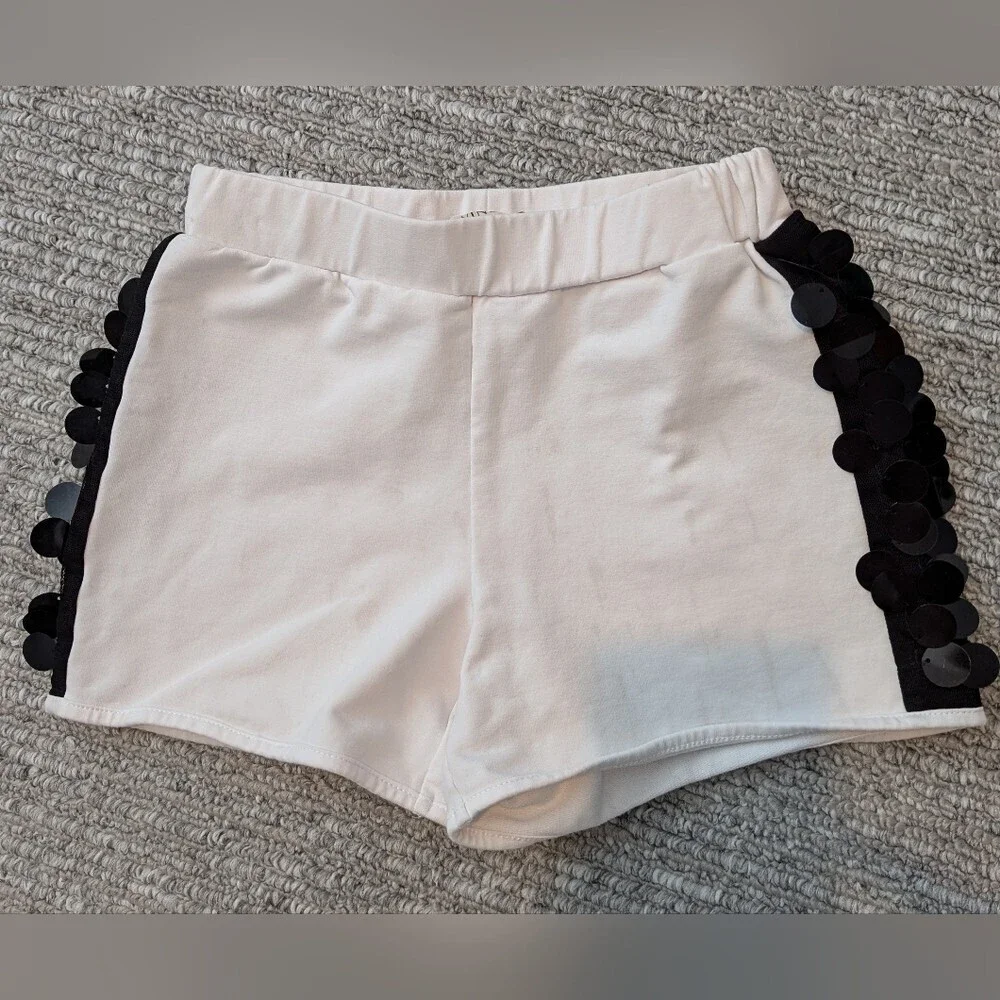 Twins-Set Oval T Girls (Size 4/104) Matching Sequins Top and Shorts